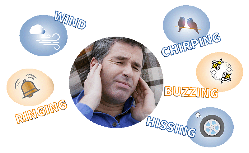 Man with Tinnitus symptoms