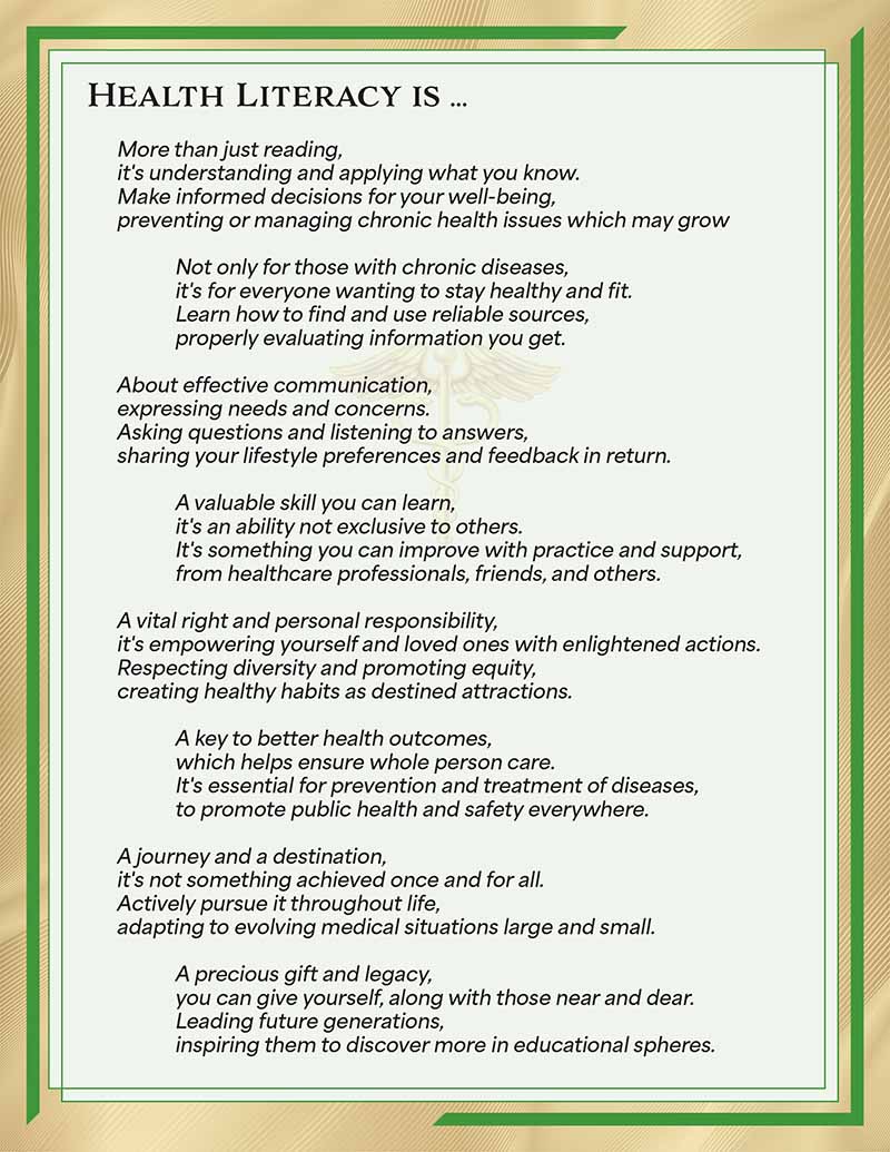 Health Literacy poster